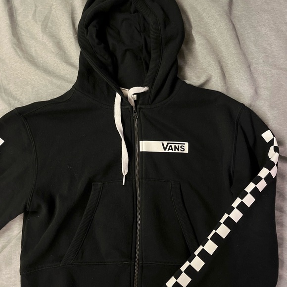 Vans Black and White Checkered Hoodie - Picture 2 of 4
